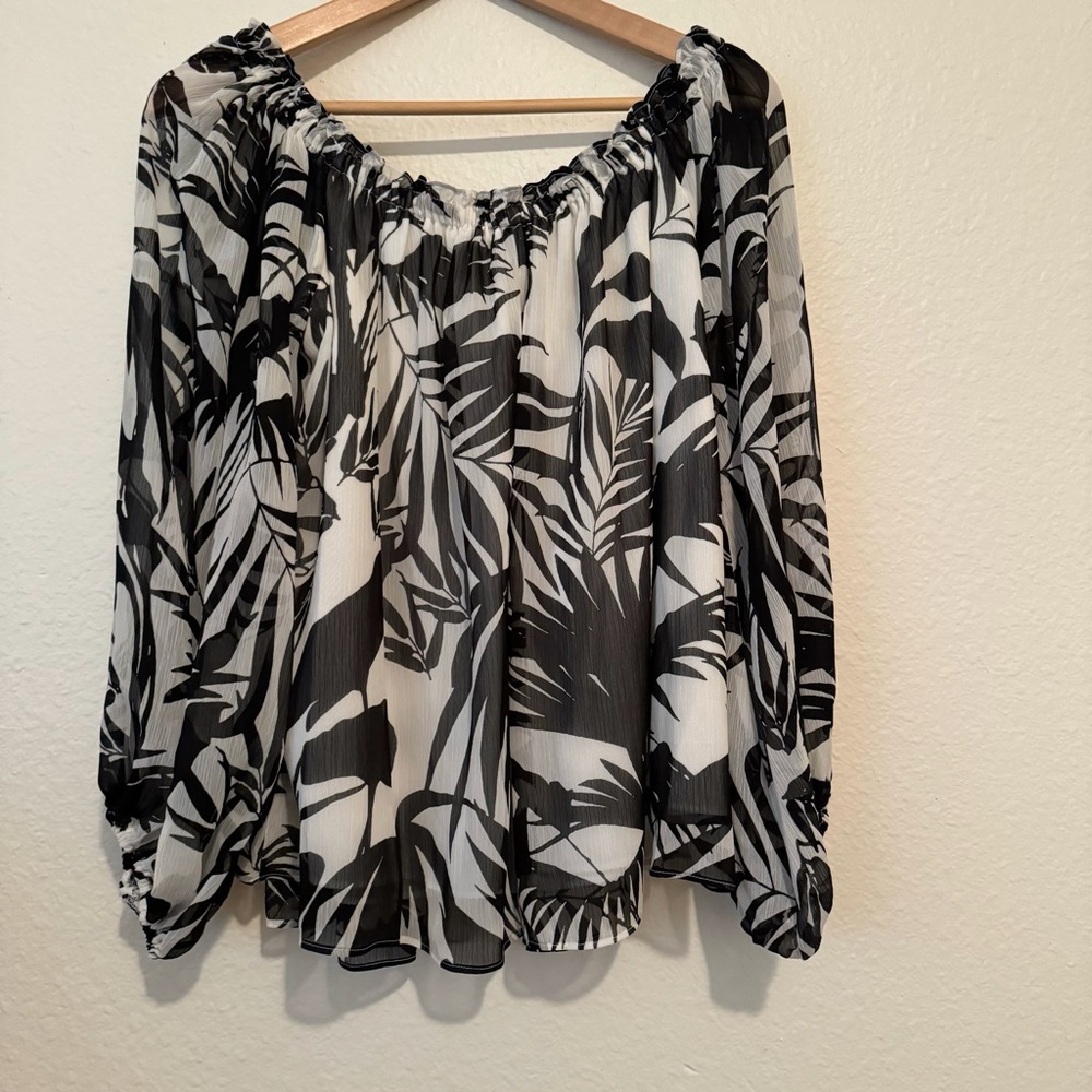 INC Women’s Pullover Blouse Lined Size Large